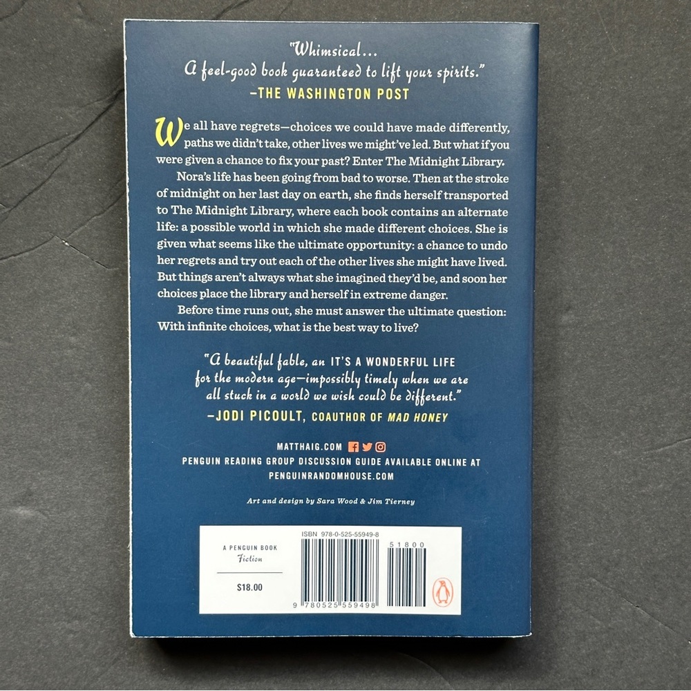 The Midnight Library by Matt Haig | Fiction, Magical Realism | Paperback Book - Picture 2 of 10